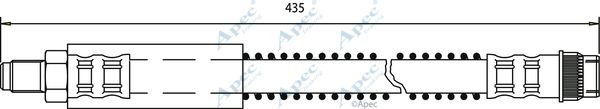 APEC BRAKING Bremžu šļūtene HOS3378